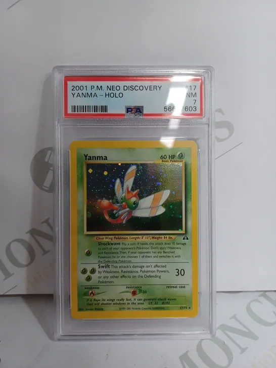 PSA 2001 P.M. NEO DISCOVERY YANMA - HOLO - POKEMON CARD