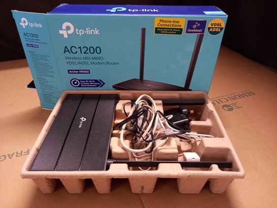 BOXED TP-LINK AC1200 WIRELESS MU-MIMO MODEM ROUTER