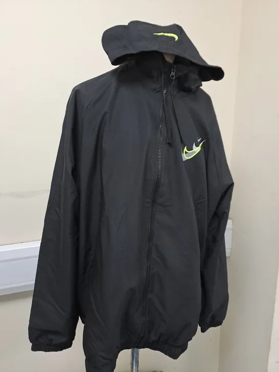 BLACK NIKE SPORTS JACKET SIZE XL 