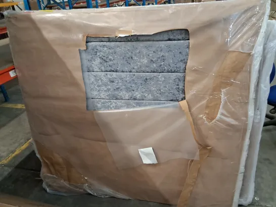 PATTERNED GREY HEADBOARD - APPROXIMATELY 155CM 