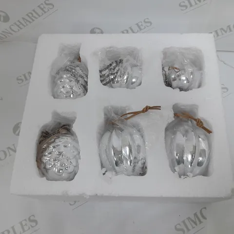 BOXED K BY KELLY HOPPEN SET OF 6 ULTIMATE CHRISTMAS TREE DECORATIONS