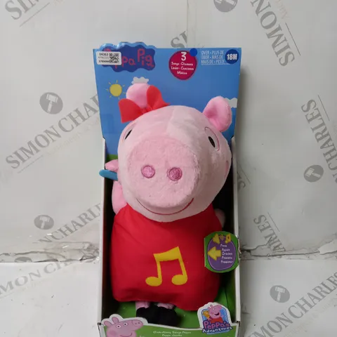 BOX OF 6 PEPPA PIG SINGING PEPPA SOFT TOY
