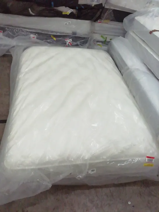 BAGGED NEWTON PILLOW TOP POCKET SPRUNG 4'6 DOUBLE MATTRESS 