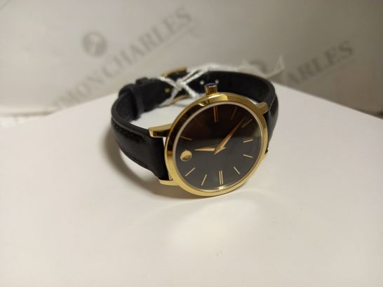 MOVADO ULTRA SLIM LEATHER STRAP WATCH RRP £450