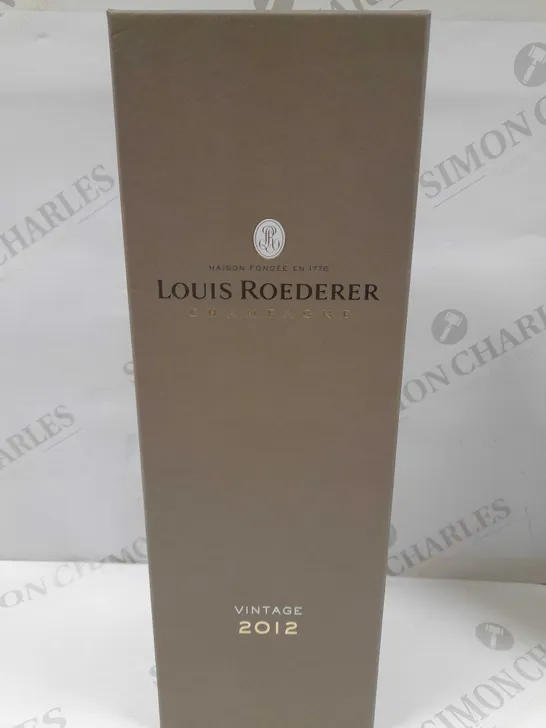 BOXED LOUIS ROEDERER VINTAGE 2012 CHAMPAGNE 750ML