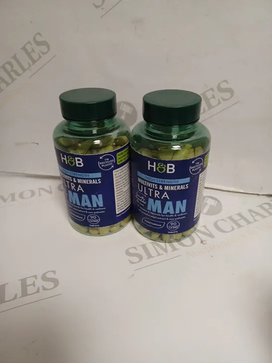 2 X H&B HIGH STRENGTH ULTRA MAN MULTI VITAMINS 