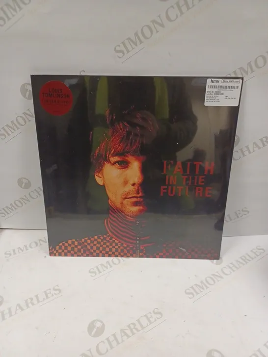 SEALED LOUIS TOMLINSON "FAITH IN THE FUTURE" LIMITED EDITION BLACK & RED SPLATTER VINYL 