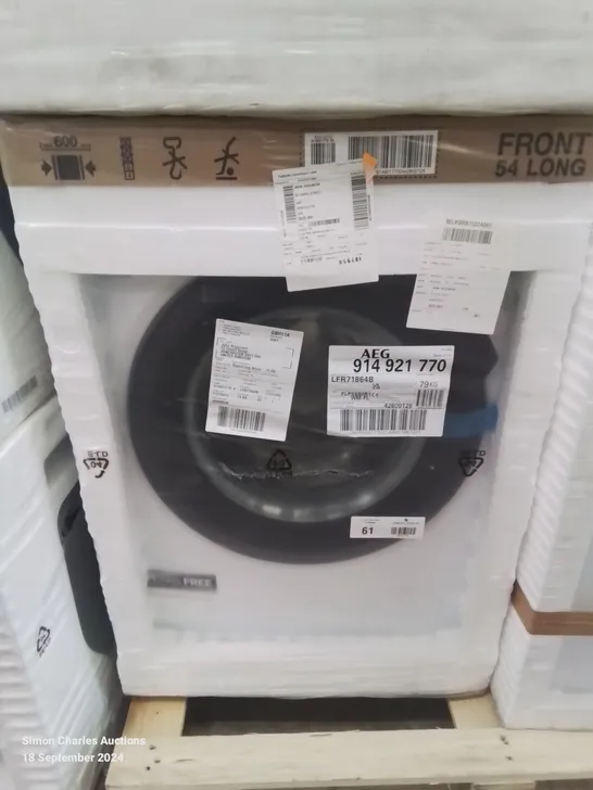 AEG 7000 SERIES PRO STEAM 8Kg WASHING MACHINE WHITE Model LFR71864B RRP £709