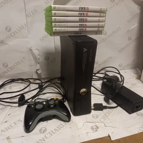 XBOX 360 S CONSOLE WITH 6 FIFA GAMES INCLUDED (11 TO 16)