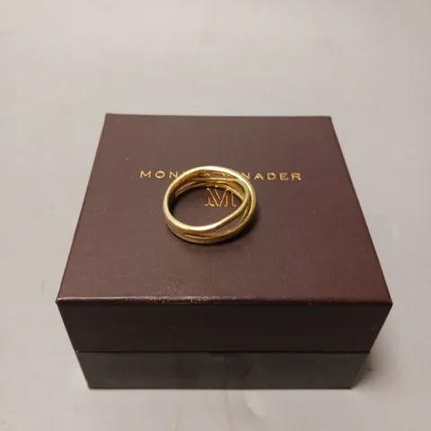 BOXED INTERTWINED GOLD RING  
