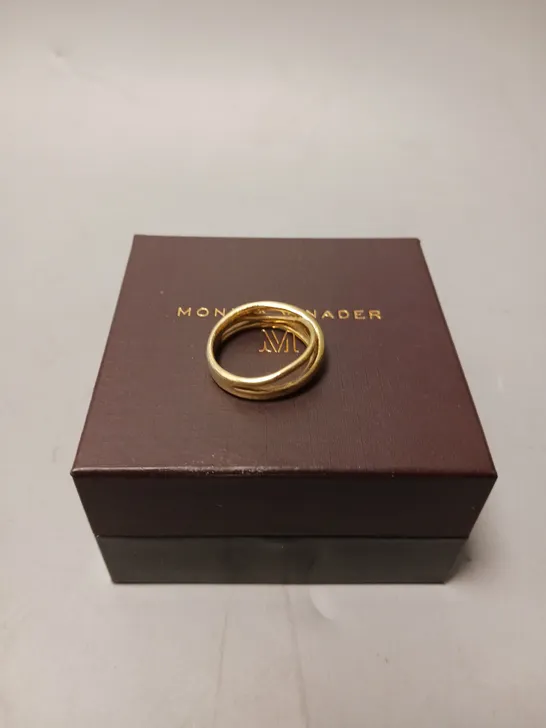 BOXED INTERTWINED GOLD RING  