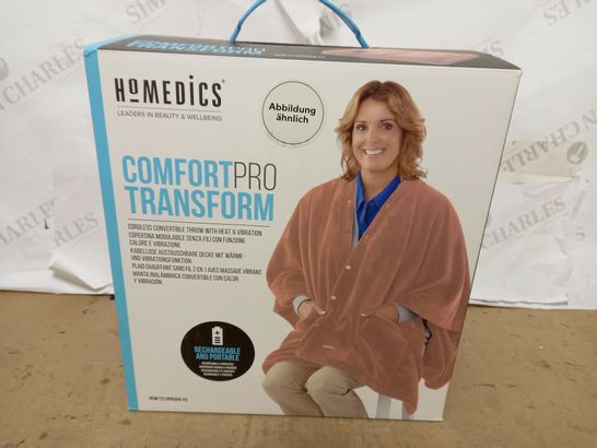 HOMEDICS COMFORT PRO TRANSFORM HEATED THROW - PINK