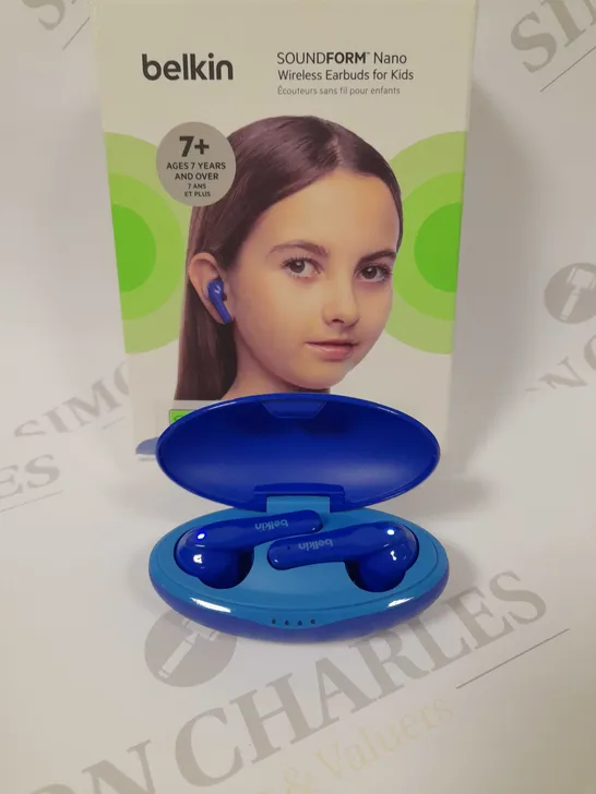 BOXED BELKIN SOUNDFORM NANO WIRELESS EARBUDS FOR KIDS