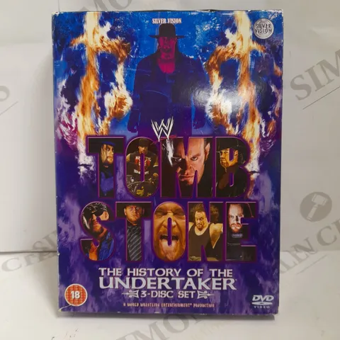 WWE TOMB STONE `THE HISTORY OF THE UNDERTAKER` 3 DISC BOX SET