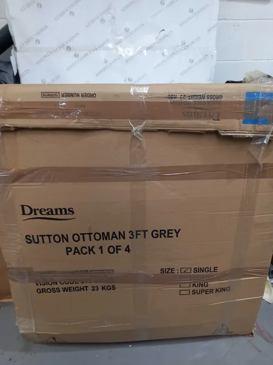 BOXED SUTTON 3FT GREY 1OF4 (COLLECTION ONLY)