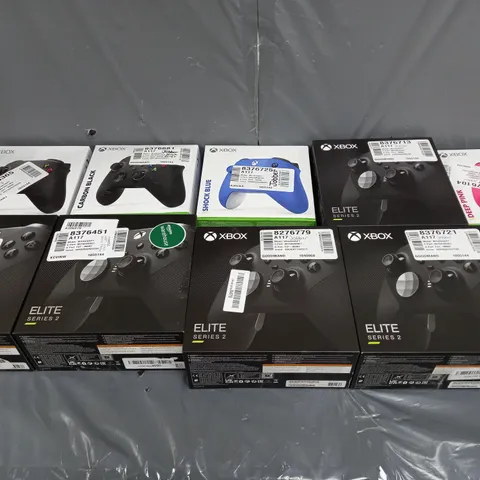 BOX OF APPROXIMATELY 10 XBOX GAME CONTROLLERS TO INCLUDE SERIES 2 