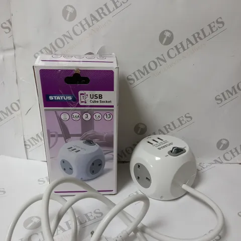 BOXED STATUS USB CUBE SOCKET