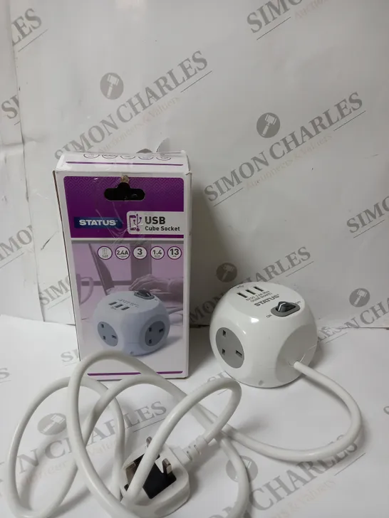 BOXED STATUS USB CUBE SOCKET