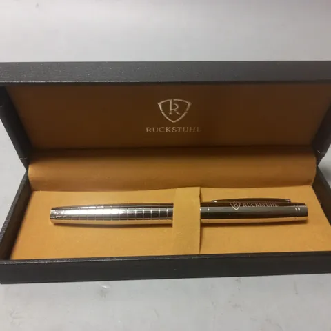 RUCKSTUHL STAINLESS STEEL LUXURY PEN IN GIFT BOX 