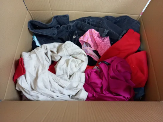 LARGE QUANTITY OF ASSORTED CLOTHING ITEMS TO INCLUDE RIVER ISLAND, BERSHKA AND ASOS