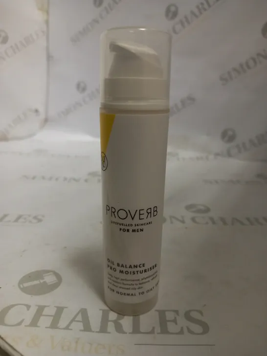 PROVERB LIFE FUELLED SKINCARE FOR MEN OIL BALANCE PRO MOISTURISER