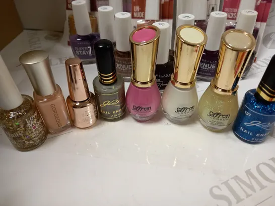 ASSORTMENT OF NAIL LACQUER APPROX. 20 ITEMS