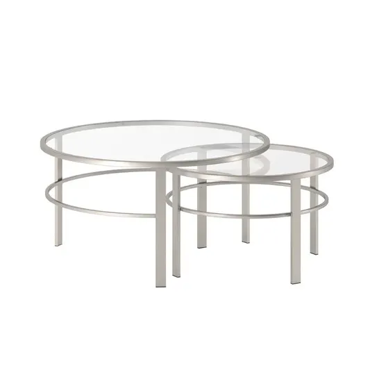 BOXED EVA NESTING 2 PIECE COFFEE TABLE SET 