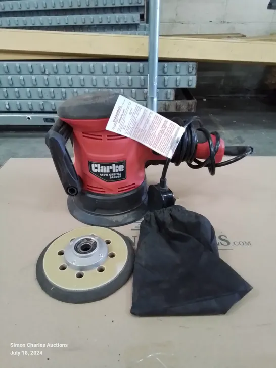 CLARKE 5" (125MM) ORBITAL SANDER