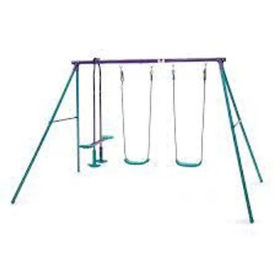 PLUM JUPITER DOUBLE SWING AND GLIDER - COLLECTION ONLY 