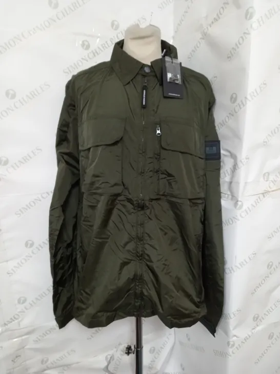 WEEKEND OFFENDER SHOEMAKER JACKET IN DARK GREEN SIZE M