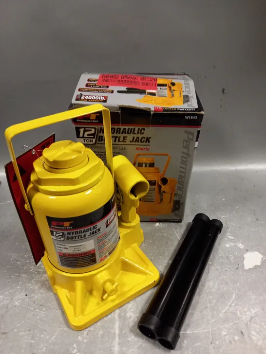 BOXED PERFORMANCE TOOL HYDRAULIC BOTTLE JACK 