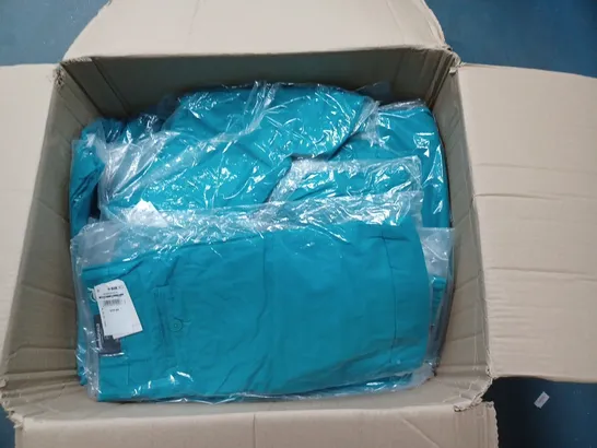 APPROXIMATELY 25 PAIRS OF SPRINGFIELD TROUSERS TEAL ASSORTED SIZES