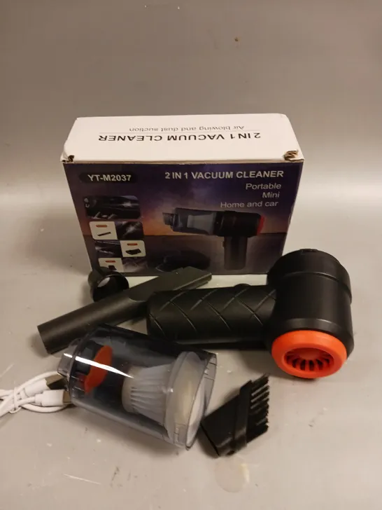 BOXED YT-M2037 2-IN-1 MINI VACUUM CLEANER 