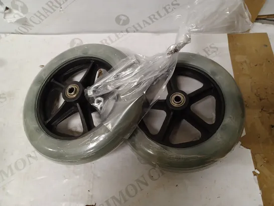 2 PACK FRONT CASTERS, WHEELS REPLACEMENT 8 INCH WHEELS - 5/16 INCH BEARING