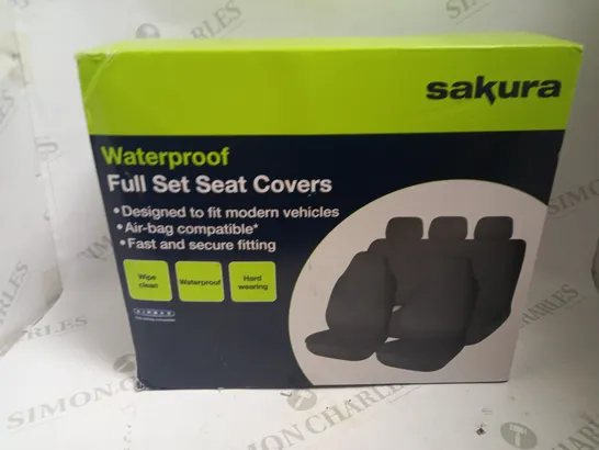 SAKURA FULL SET OF WATERPROOF CAR SEAT COVERS