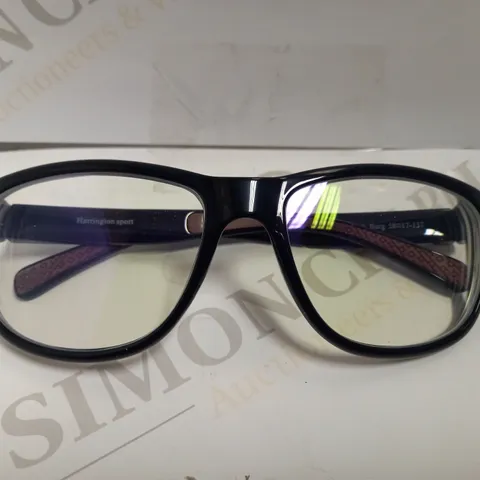 HARRINGTON SPORT SHINY BLACK BURG PRESCRIPTION GLASSES