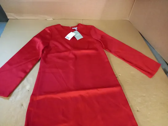 H&M RED LONG SLEEVED TOP - XS