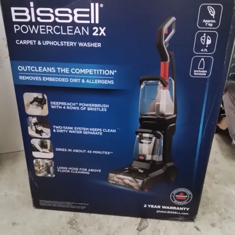 BOXED BISSELL POWERCLEAN 2X CARPET & UPHOLSTERY WASHER