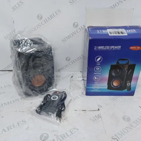 2.1 WIRELESS SPEAKER MODEL S37 BOXED 