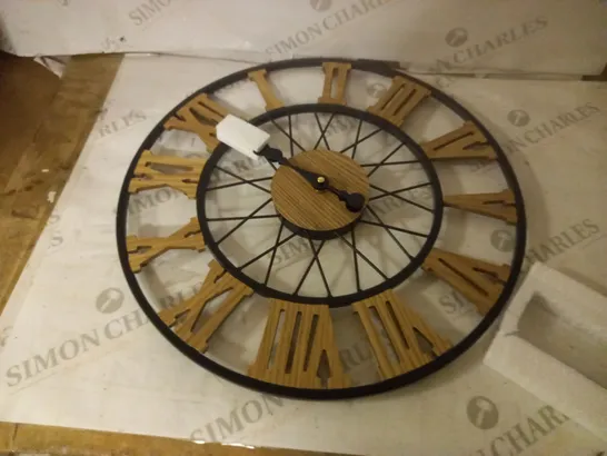 40CM WOOD DESIGN CLOCK