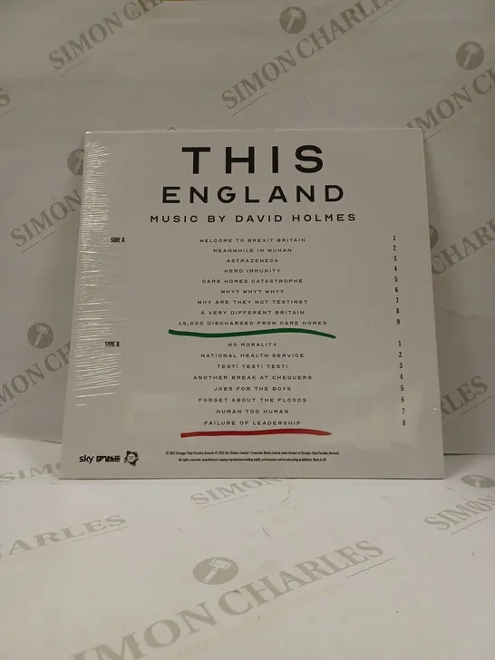 SEALED DAVID HOLMES - THIS ENGLAND (ORIGINAL SOUNDTRACK) [RED VINYL]