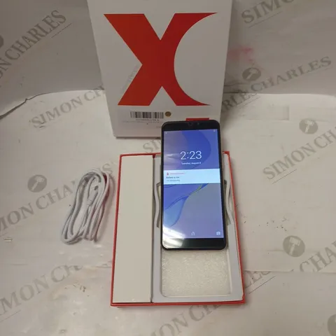 BOXED XGODY ANDROID MOBILE PHONE WITH SCREEN PROTECTOR, USB CABLE AND INSTRUCTIONS