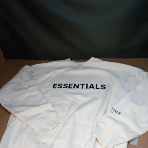 ESSENTIALS LOGO SWEATSHIRT SIZE SMALL