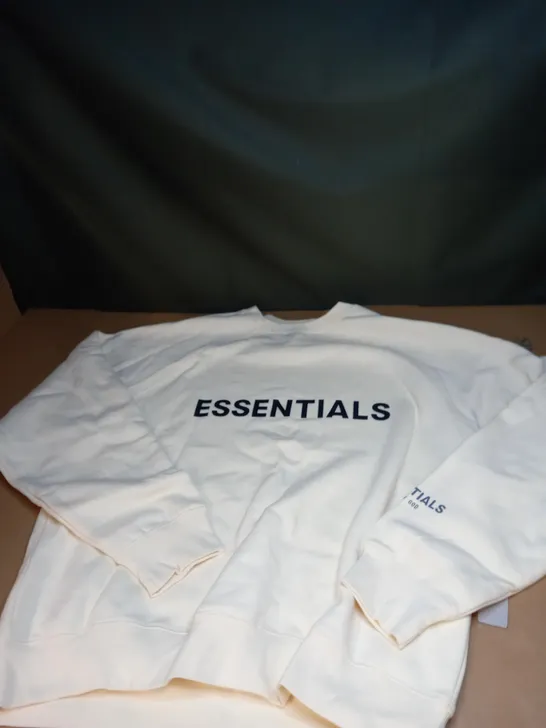 ESSENTIALS LOGO SWEATSHIRT SIZE SMALL