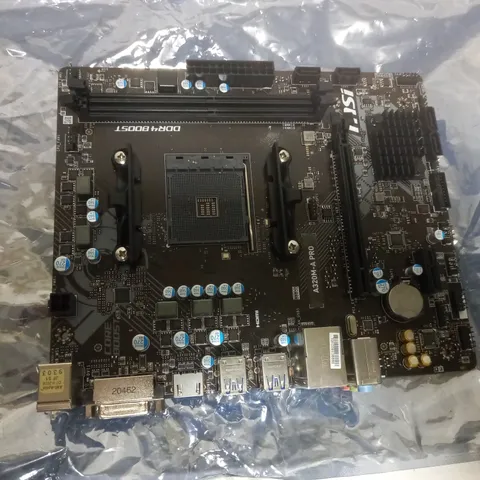 MSI A320M-A PRO MOTHERBOARD M-ATX, BLACK