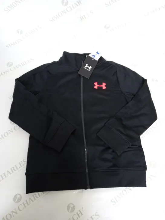 UNDER ARMOUR KNIT TRACKSUIT TOP SIZE S-M (BOYS)