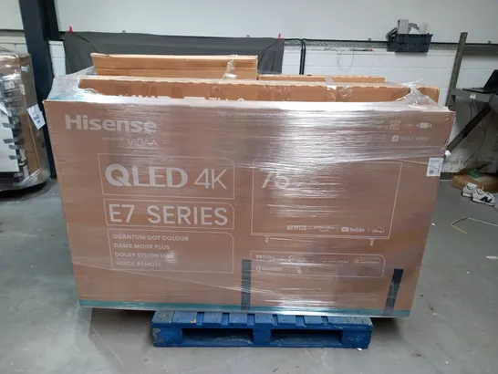 PALLET OF ASSORTED DAMAGED AND FAULTY TELEVISIONS TO INCLUDE SAMSUNG , HISENSE AND LG - COLLECTION ONLY 