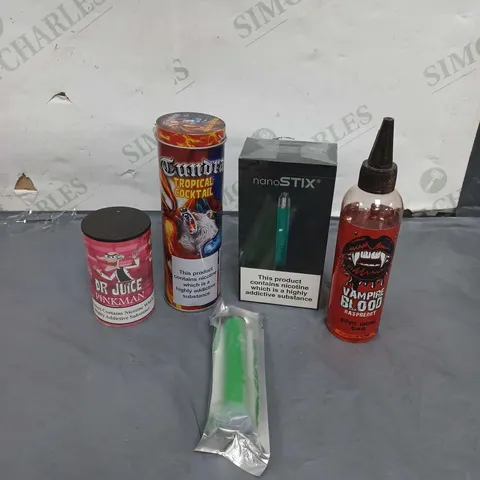 LARGE QUANTITY OF E-CIGARETTES AND VAPE LIQUIDS 