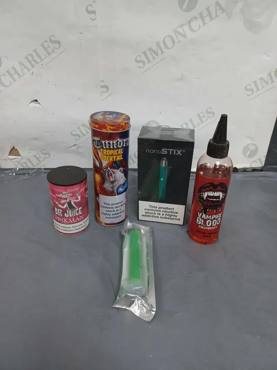 LARGE QUANTITY OF E-CIGARETTES AND VAPE LIQUIDS 