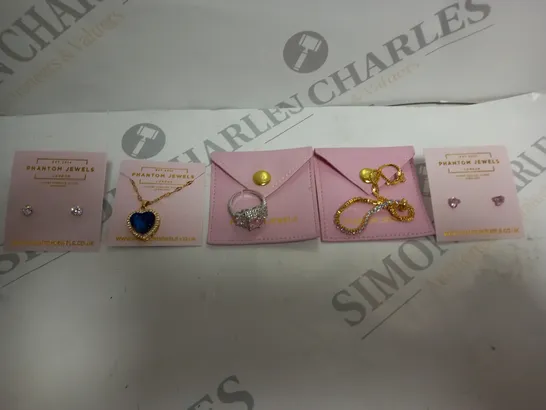 5 X ASSORTED PHANTOM JEWELS LONDON JEWELLERY ITEMS IN VARIOUS DESIGNS 